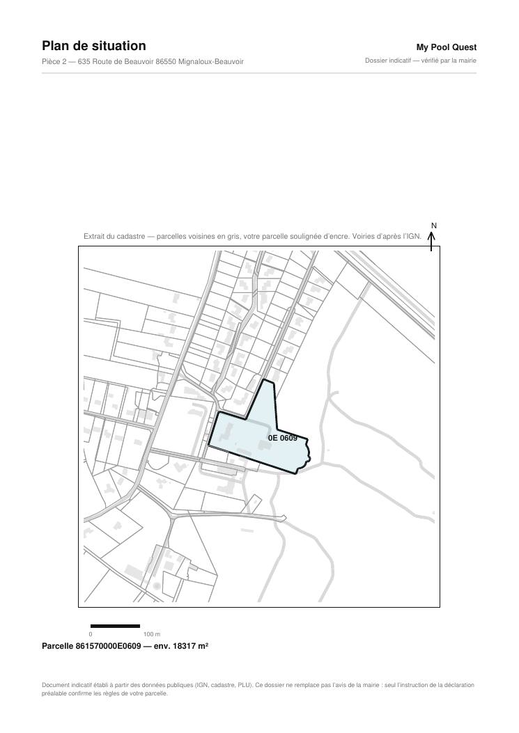 Exemple de dossier — DP1 — Plan de situation